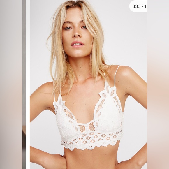 FREE PEOPLE BRALETTE WHITE, NEVER WORN - Picture 3 of 5